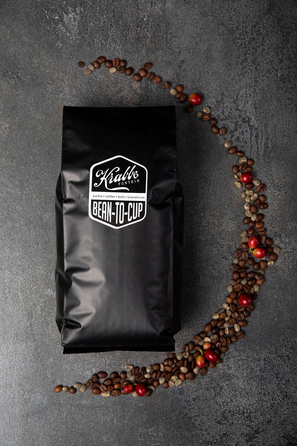 Krabbefontein Bean to Cup Blend Coffee Beans. Best Coffee in South Africa.