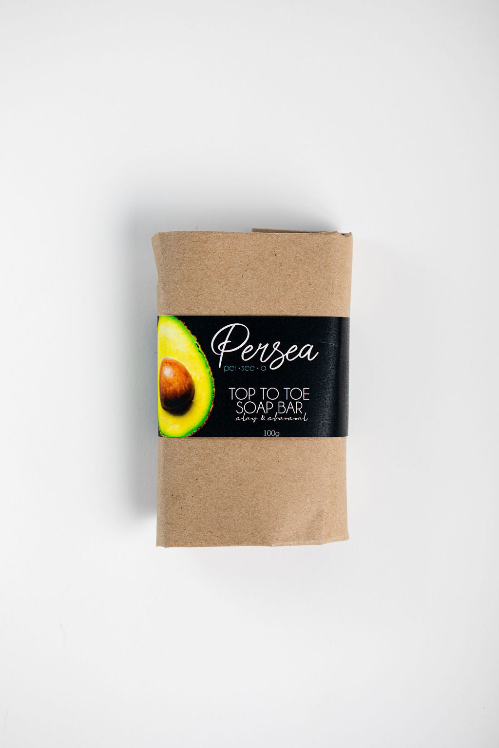 Persea Avo Top to Toe Bar soap. With Clay and Charcoal. All Natural.