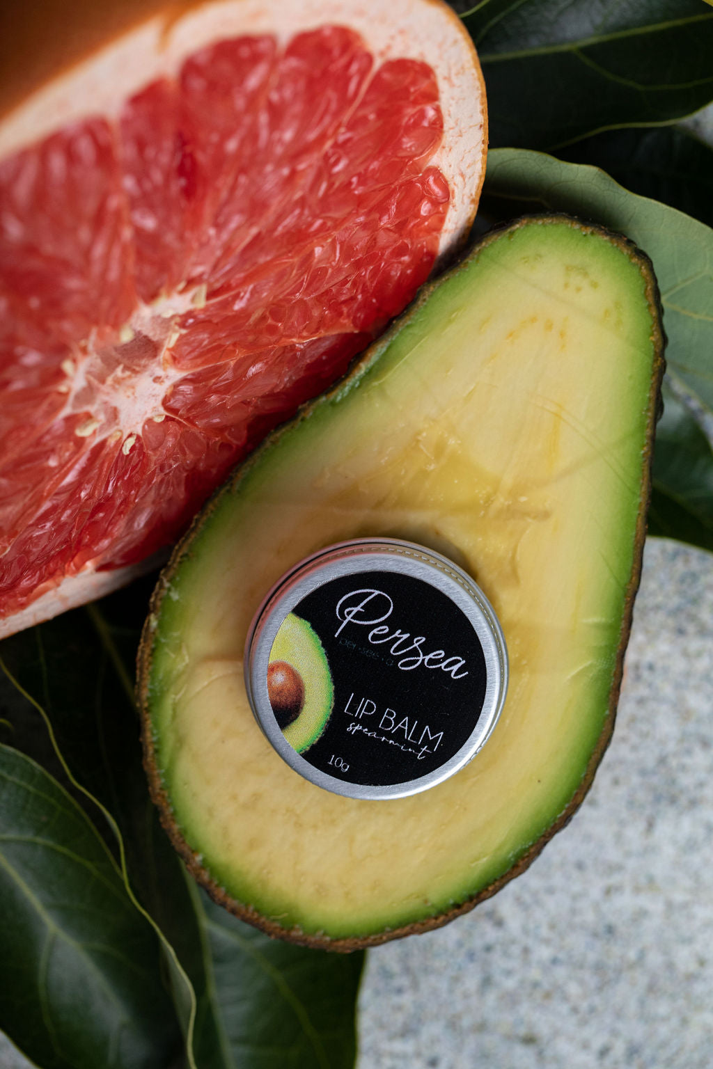 Persea Avo Lip Balm. Moisturises your lips for hours! Spearmint Scented. All natural!