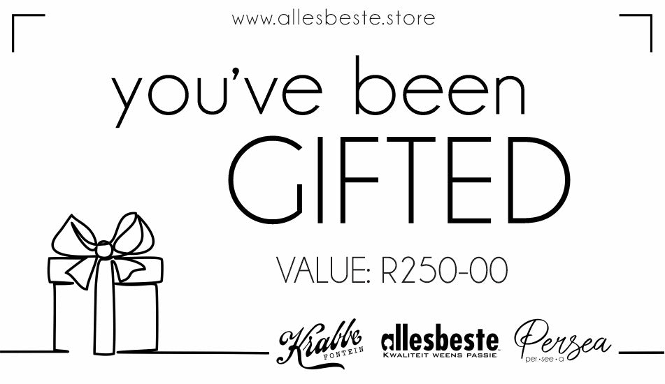 Allesbeste Online Store Gift Card. R250.00