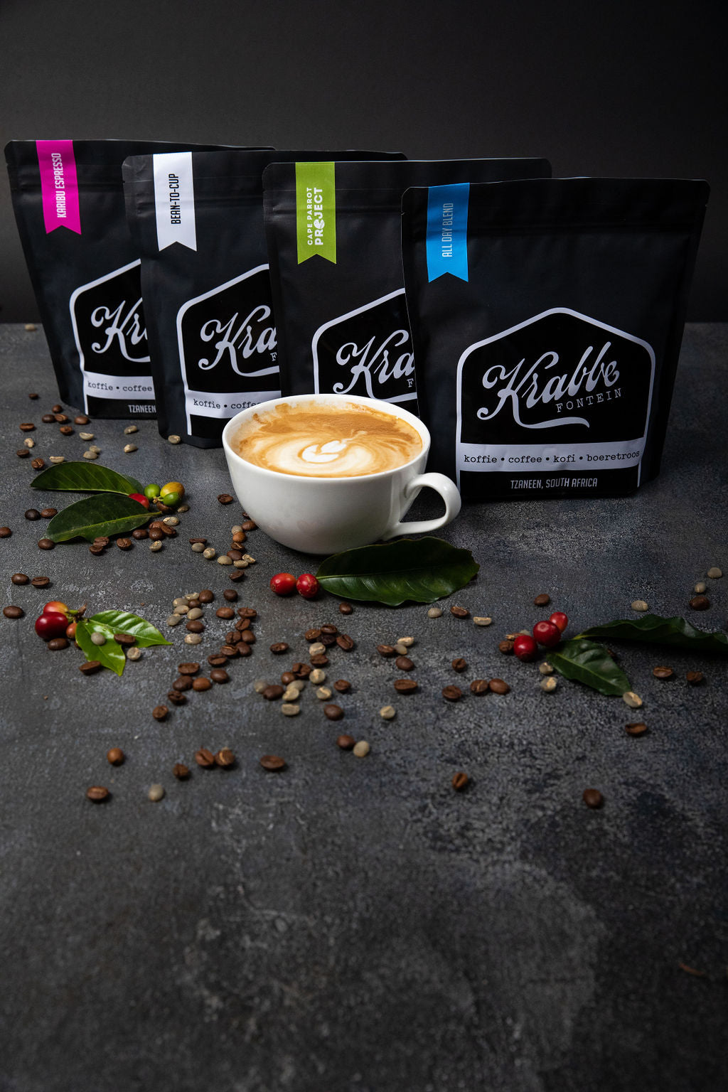 Krabbefontein Karibu Espresso Blend Coffee. Best Coffee in South Africa. 