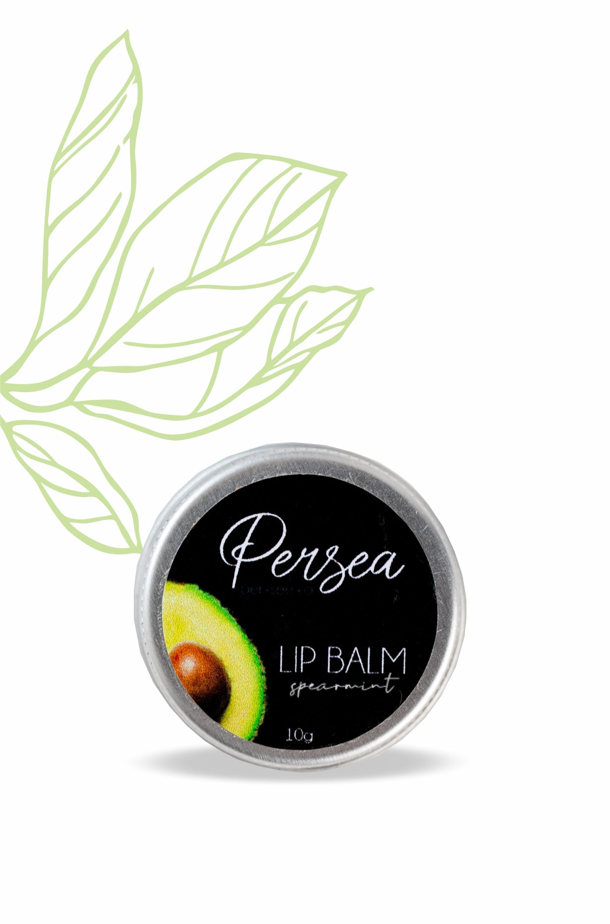 Persea Avo Lip Balm. Moisturises your lips for hours! Spearmint Scented. All natural!